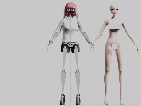 Pretty stylized woman V29220 3D मॉडल
