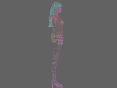 Pretty stylized woman V29220 3D मॉडल