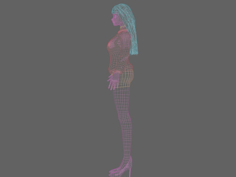 Pretty stylized woman V29220 3D मॉडल