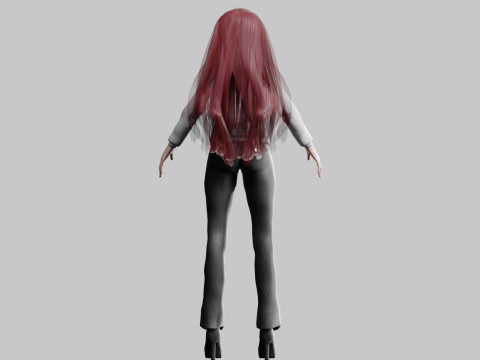 Pretty teen Woman V30741 3D Model