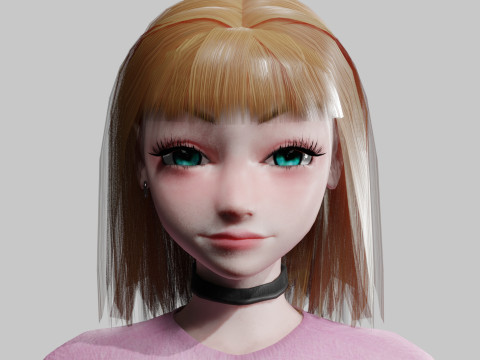 Pretty Young woman V26756 3D Modell
