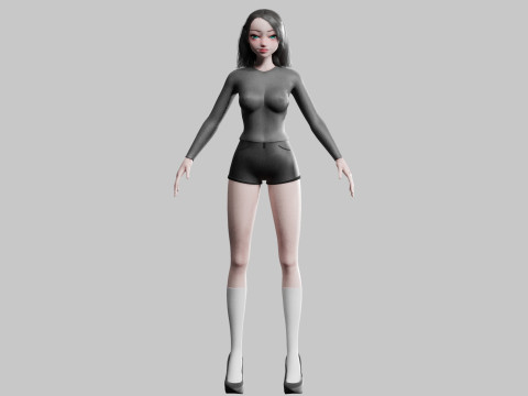 Standard Basic Woman V25306 Modello 3D