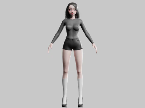 Standard Basic Woman V25306 3D Model