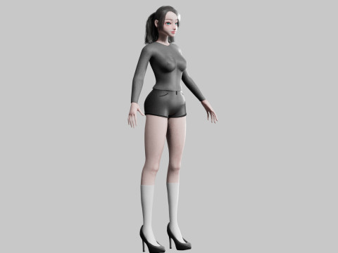 Standard Basic Woman V25306 Modello 3D