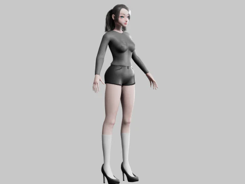 Standard Basic Woman V25306 3D Model