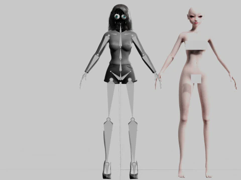 Standard Basic Woman V25306 3D Model