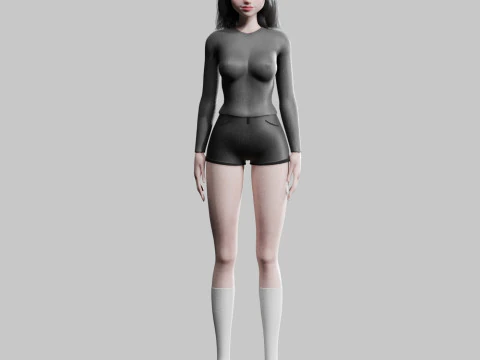 Standard Basic Woman V25306 3D Model