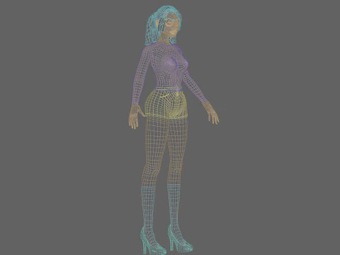 Standard Basic Woman V25306 3D Model