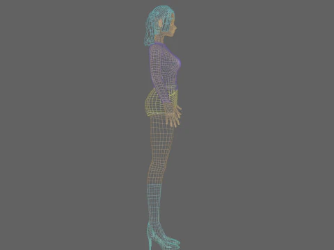 Standard Basic Woman V25306 3D Model