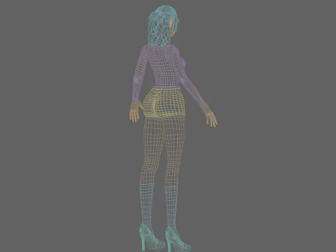 Standard Basic Woman V25306 3D Model