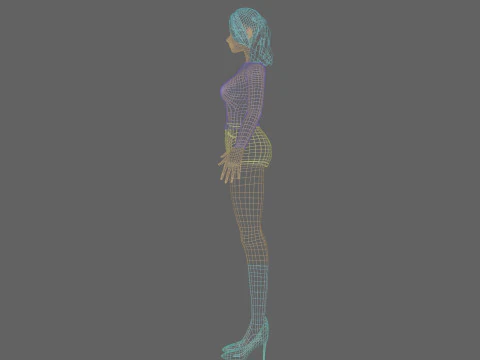 Standard Basic Woman V25306 3D Model