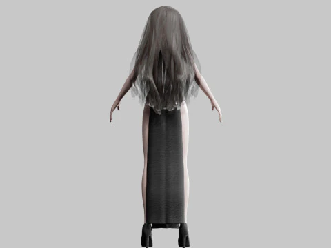 Standard cute Woman V28629 3D Model