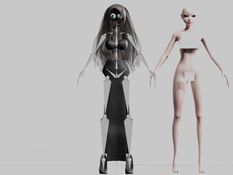 Standard cute Woman V28629 3D Model