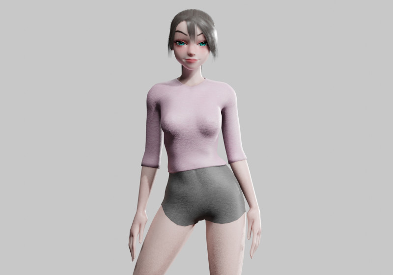 Standard Pretty woman V19877 Modèle 3D .c4d .max .obj .3ds .fbx .stl .blend