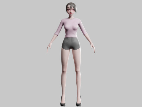 Standard Pretty woman V19877 Modèle 3D