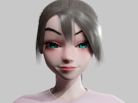 Standard Pretty woman V19877 3D Model