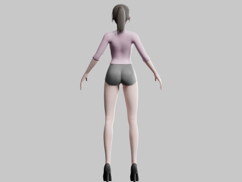 Standard Pretty woman V19877 Modèle 3D