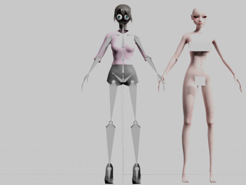 Standard Pretty woman V19877 Modèle 3D