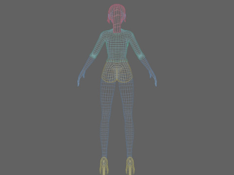 Standard Pretty woman V19877 Modèle 3D