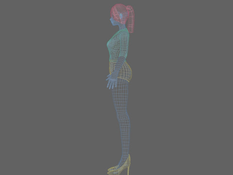 Standard Pretty woman V19877 Modèle 3D