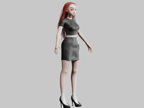 Stylized Pretty Woman V30835 Modelo 3D
