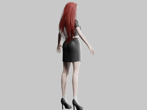 Stylized Pretty Woman V30835 3D Model