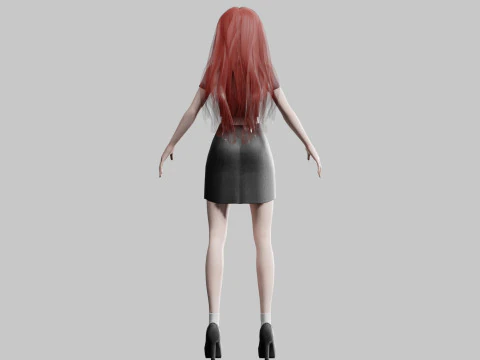 Stylized Pretty Woman V30835 3D Model