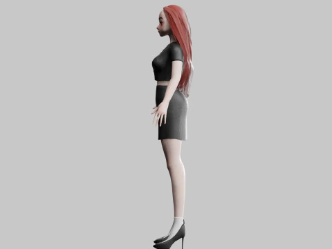 Stylized Pretty Woman V30835 3D Model