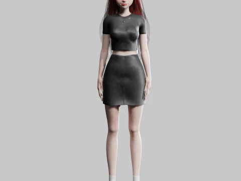Stylized Pretty Woman V30835 3D Model