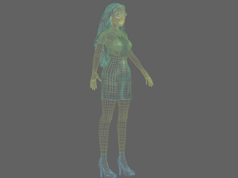Stylized Pretty Woman V30835 Modelo 3D