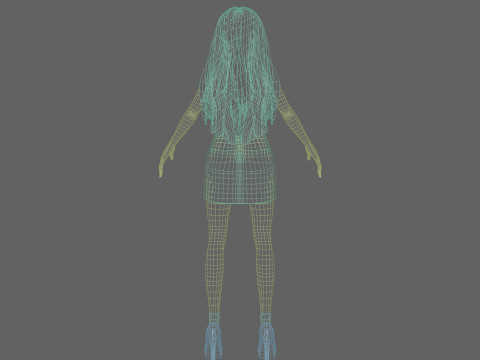 Stylized Pretty Woman V30835 Modelo 3D