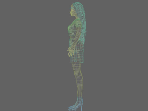 Stylized Pretty Woman V30835 Modelo 3D