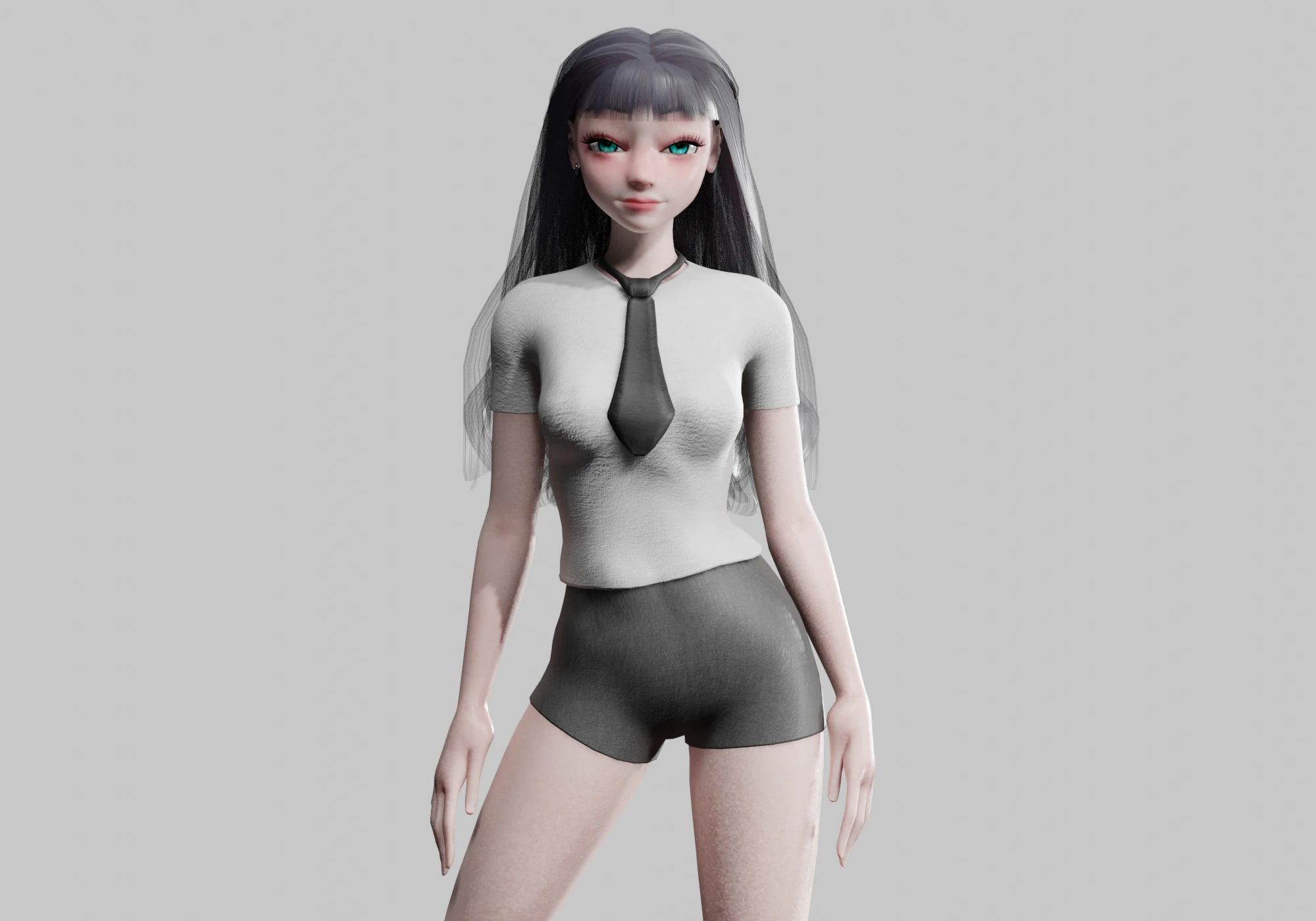 Sweet Basic Woman V31062 3D Model .c4d .max .obj .3ds .fbx .stl .blend 