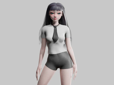 Doce Mulher B&aacute;sica V31062 Modelo 3D