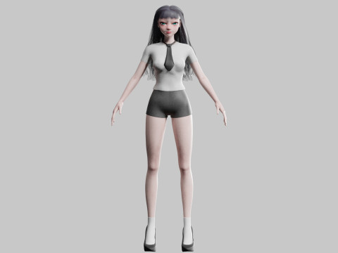 Sweet Basic Woman V31062 Modèle 3D