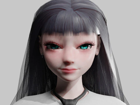 Sweet Basic Woman V31062 3D Model