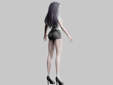 Sweet Basic Woman V31062 3D Model