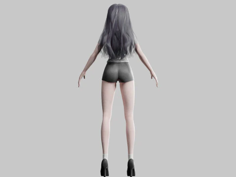 Sweet Basic Woman V31062 3D Model