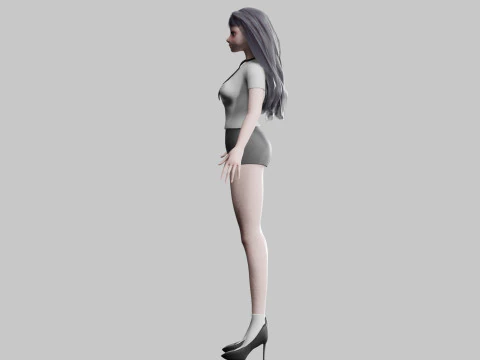 Sweet Basic Woman V31062 3D Model