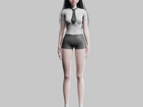 Sweet Basic Woman V31062 Modèle 3D