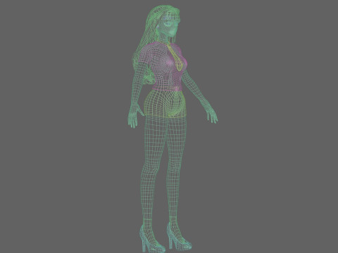 Sweet Basic Woman V31062 Modèle 3D
