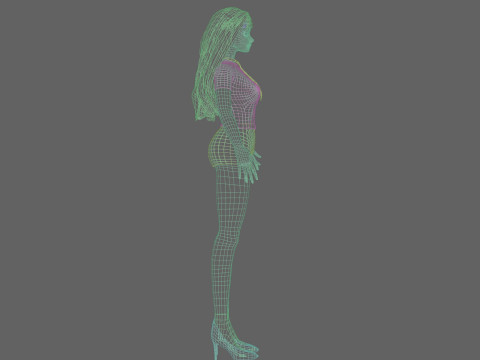 Sweet Basic Woman V31062 Modèle 3D