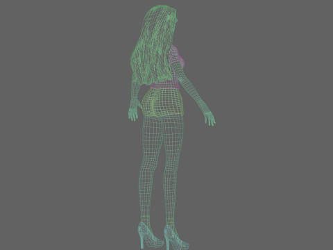 Sweet Basic Woman V31062 Modèle 3D