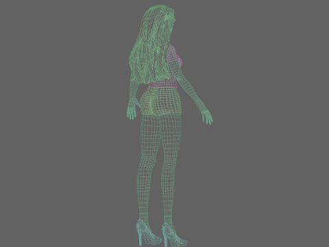 Sweet Basic Woman V31062 3D Model
