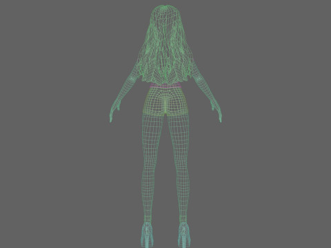 Sweet Basic Woman V31062 Modèle 3D