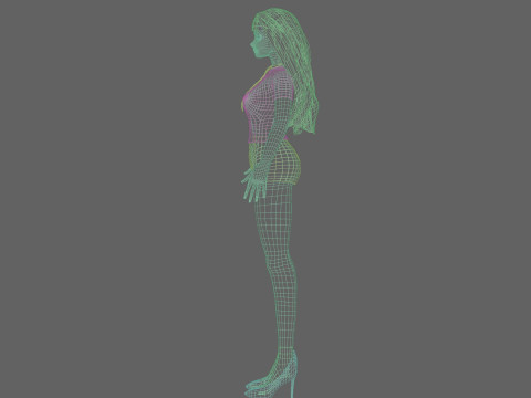 Sweet Basic Woman V31062 Modèle 3D