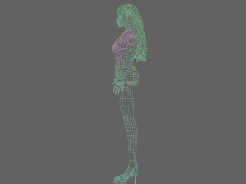 Sweet Basic Woman V31062 3D Model
