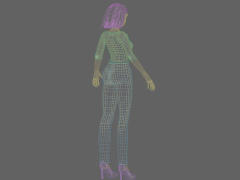 Sweet cute Woman V29790 3D Model
