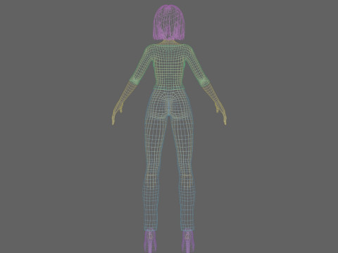 Sweet cute Woman V29790 3D Model