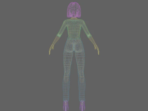 Sweet cute Woman V29790 3D Model